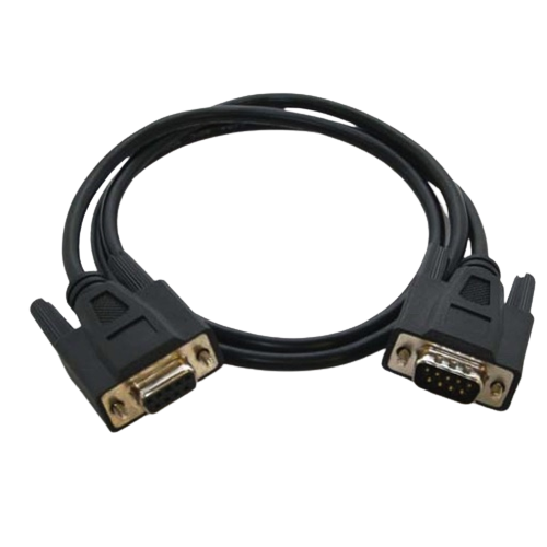 DB9 Male To DB9 Female Straight Through Serial Cable Black