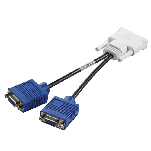 DMS59 DMS-59 TO DUAL VGA ADAPTER RFB - BLACK