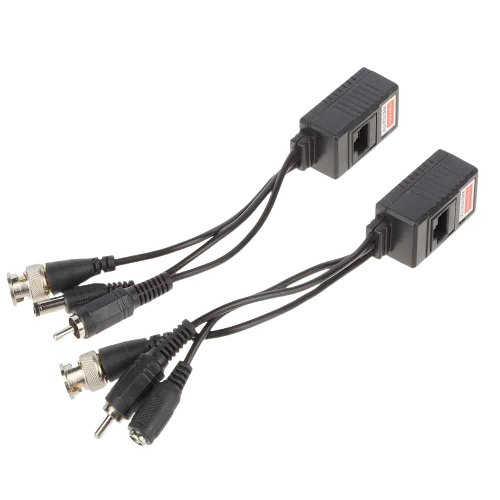 GENERIC CCTV PASSIVE RJ45 ETHERNET VIDEO BALUNS - 3WAY