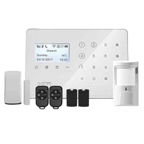 HEYI ALARM HY-W7 GSM Smart Alarm System WIRELESS KIT PANEL - PIR - MAGNETIC - REMOTE CONTROL - RFID - 2YW