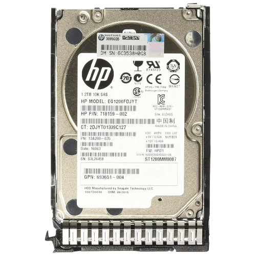 HP 1.2TB 10K 6Gbps SFF SAS HDD HARD DISK WITH CADDY GEN8 - RFB - 1YW