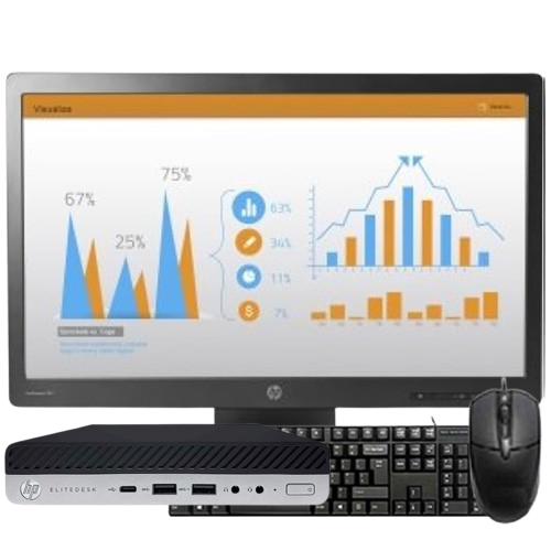 HP PC BUNDLE TINY 400 G3 i5-6500 + HP MONITOR P232 23" - RFB - 2YW