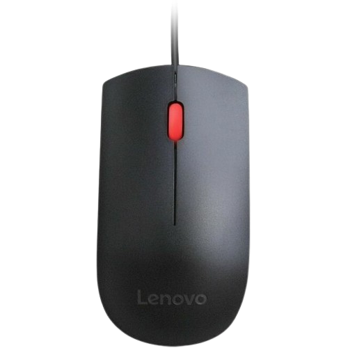 LENOVO MOUSE Wired Red Scroll 2 Button USB - NEW