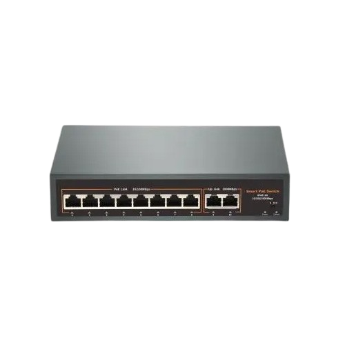 LONGSE POE SWITCH HQ 4-PORT+2 10/100 CCTV NEW - 2YW